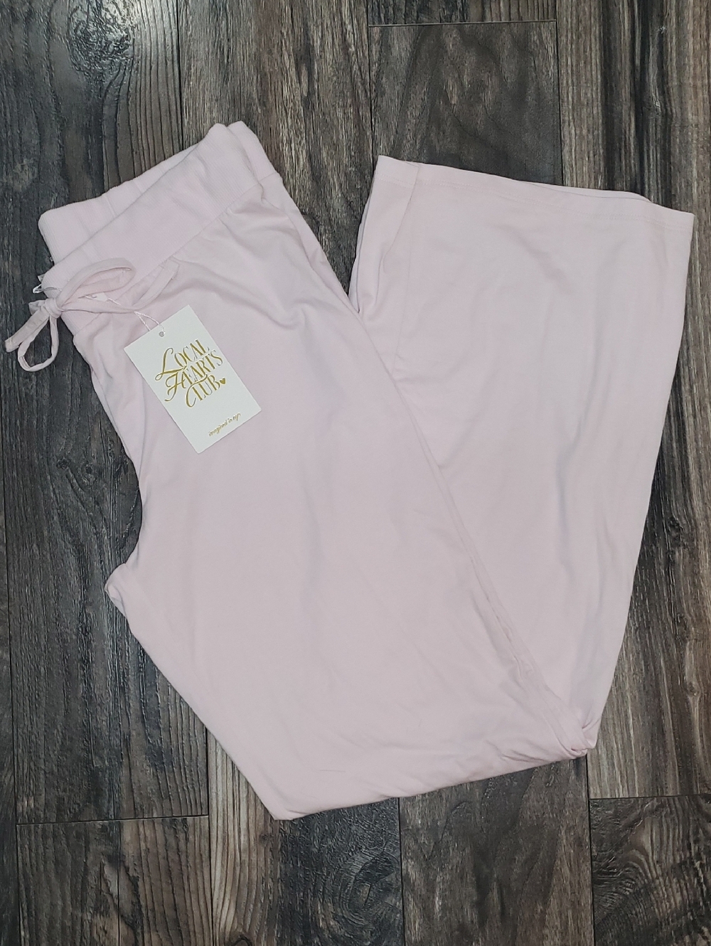 NWT Local Hearts Club Light Pink Lounge Pants Sweatpants Pajamas Juniors Size XL